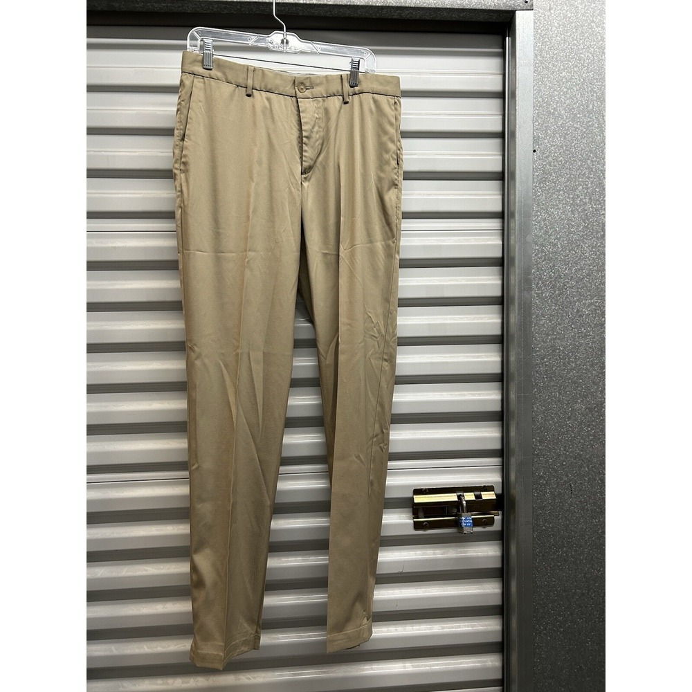 Nike Golf Pants Standard Dri Fit Performance Brown Flat Athletic Mens Sz 32 x 34